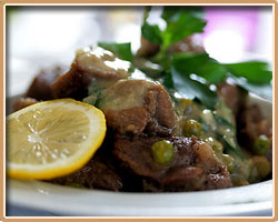 Arni Fricasse (Lamb Fricasse)