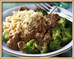 Beef and Broccoli with Ginger Dipping Sauce