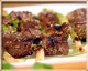 Beef and Scallions, Mushroom Sauce