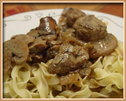 Beef Stroganoff