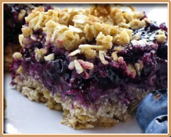Blueberry Oat Bars