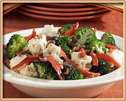 Broccoli And Cauliflower Salad