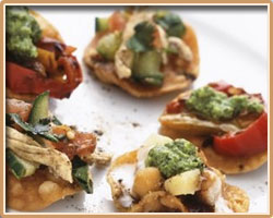 Chicken Almond Canapes