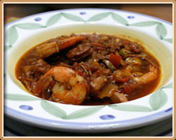 Chicken, Shrimp And Sausage Stew