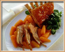 Glazed Rack Of Lamb For Two