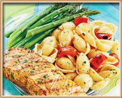 Salmon and Tomato Pasta