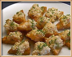 Shrimp Toast with Ham