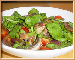 Spinach and Mushroom Salad