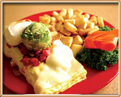 Turkey Club Omelette